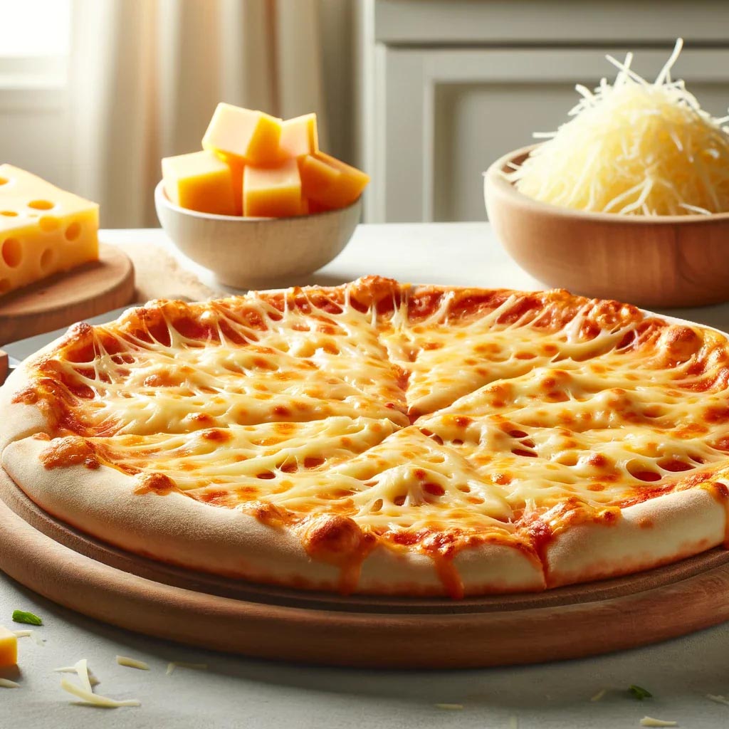 Extra cheese pizza